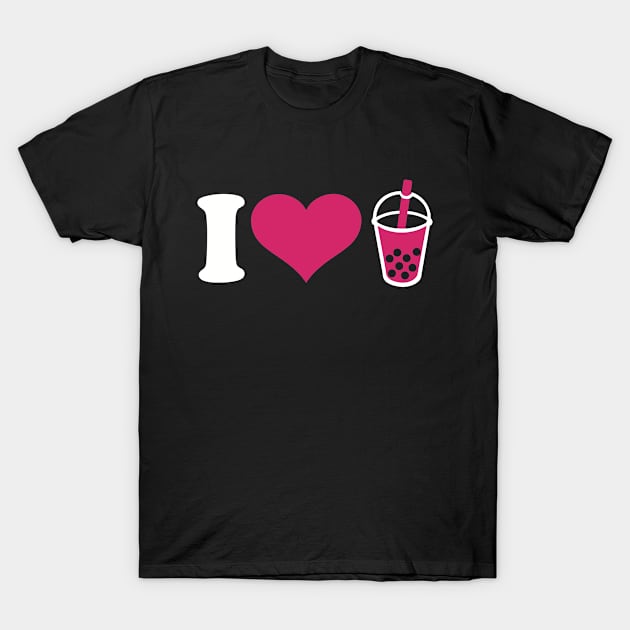 I love Bubble Tea T-Shirt by Designzz